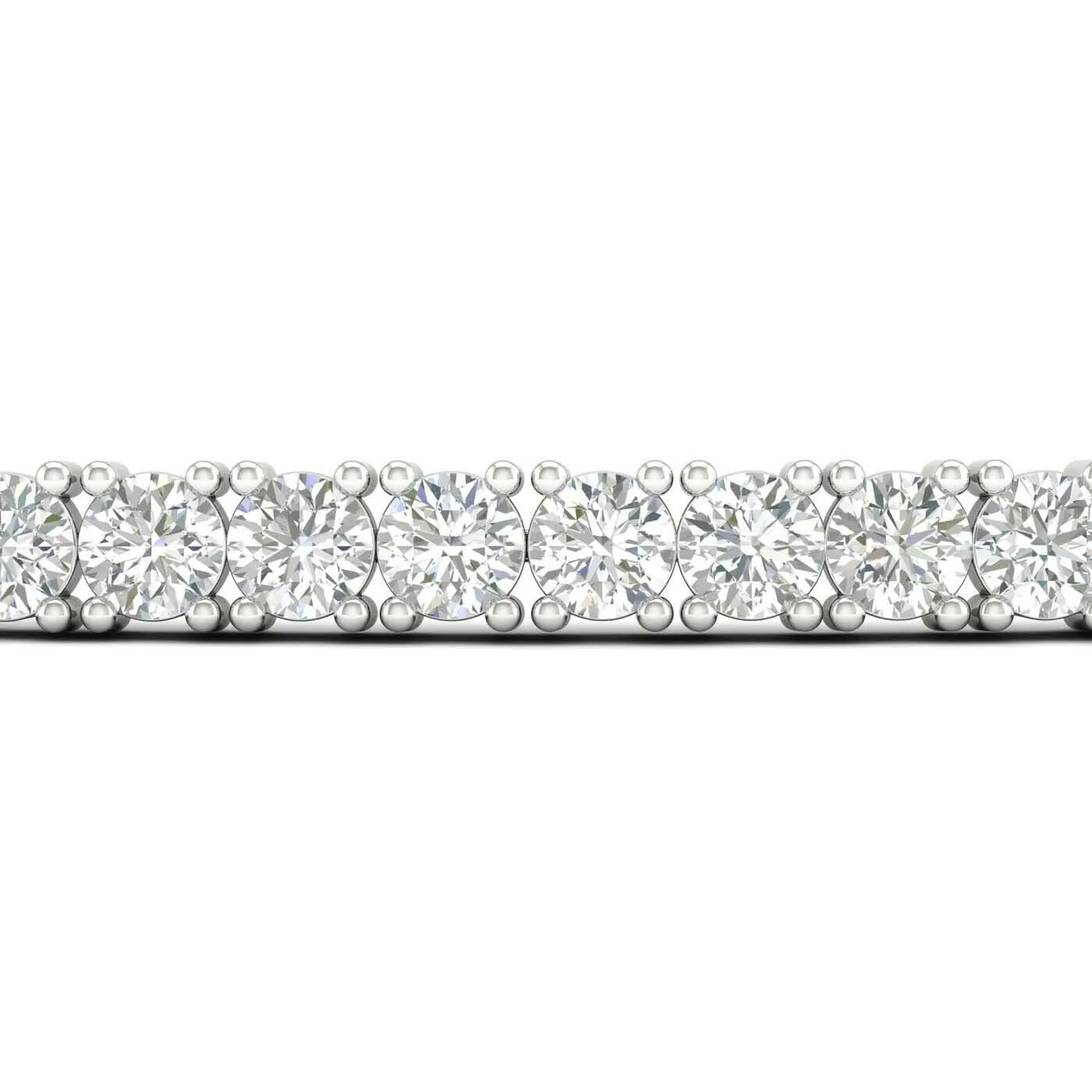 14K White Gold Lab Grown Diamond Tennis Bracelet