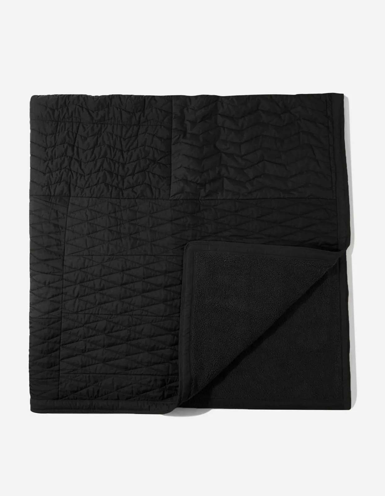 7030 Triquilted Bed Blanket · Military Surplus Black