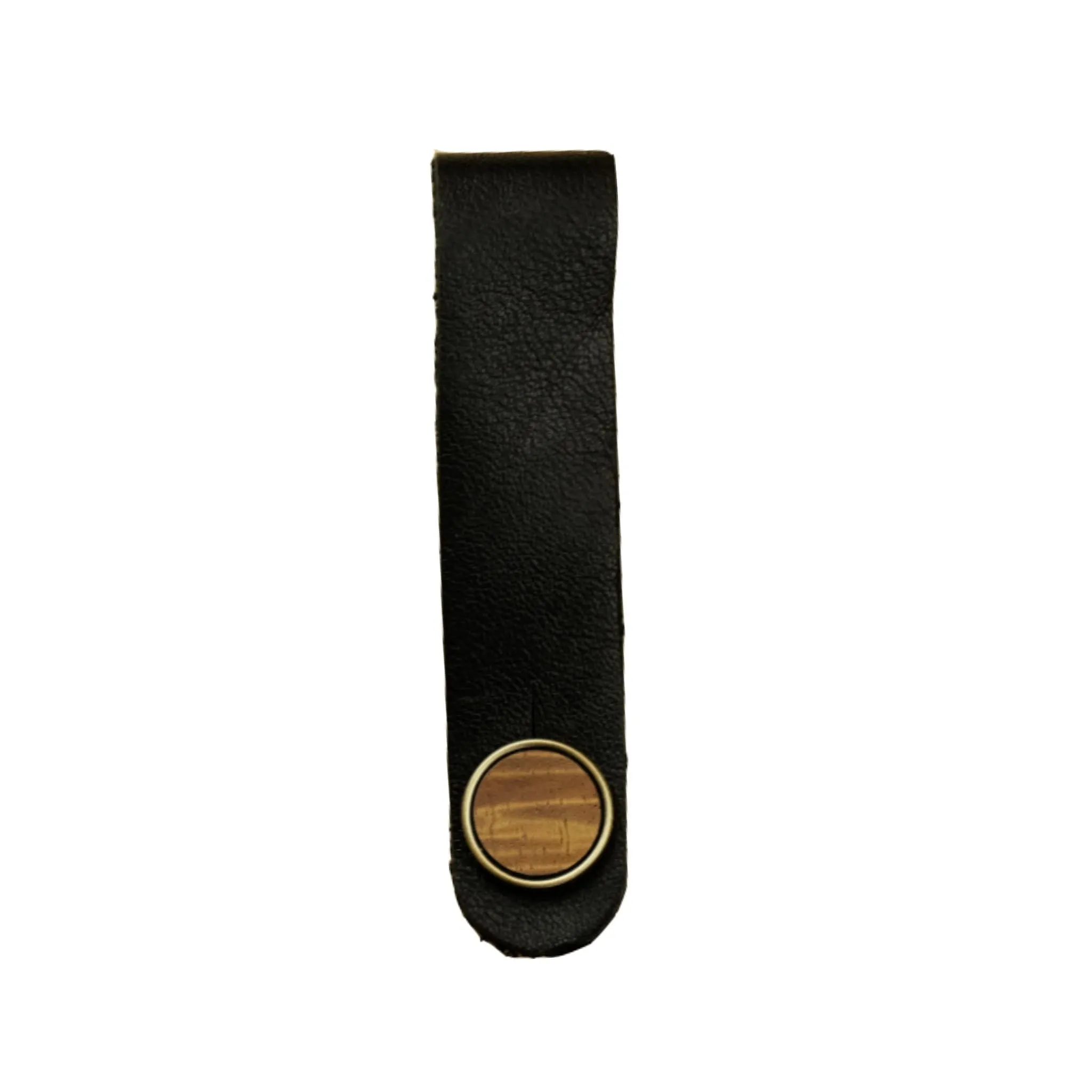 AAA Curly Hawaiian Koa | Leather Strap Tie