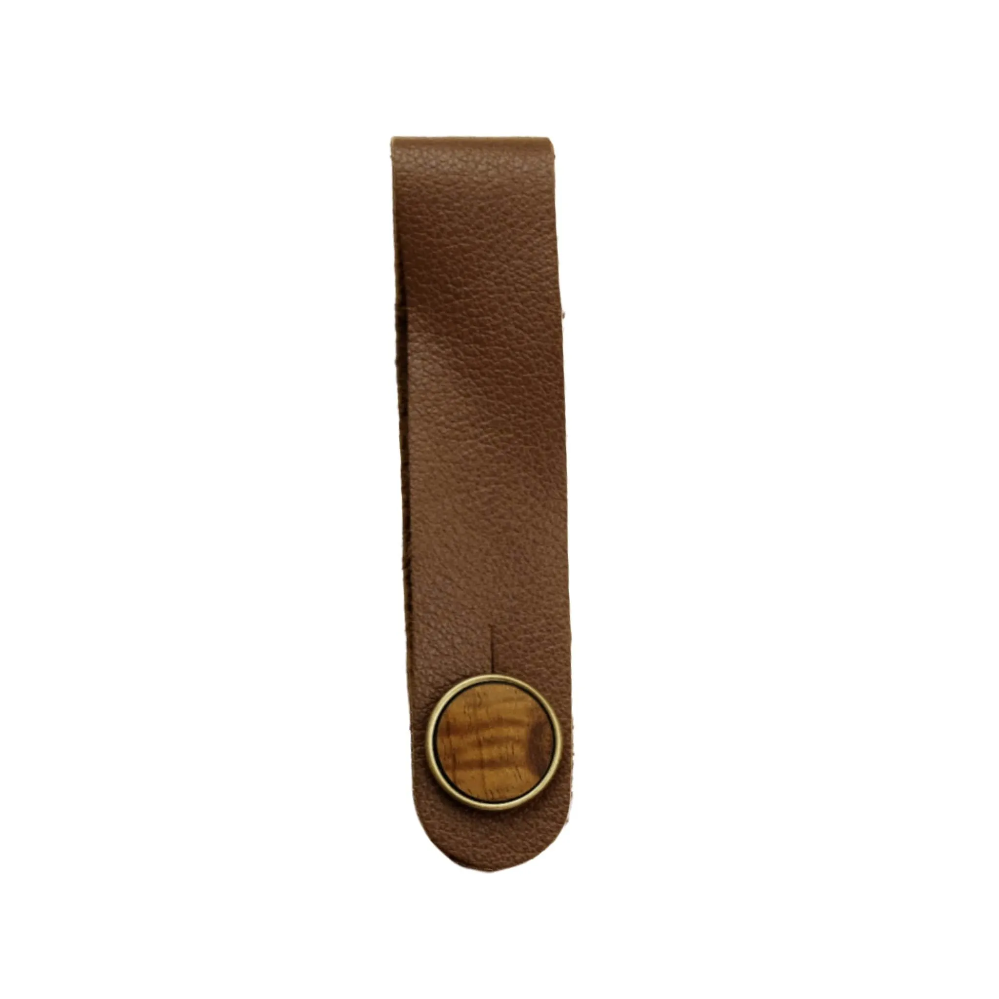 AAA Curly Hawaiian Koa | Leather Strap Tie