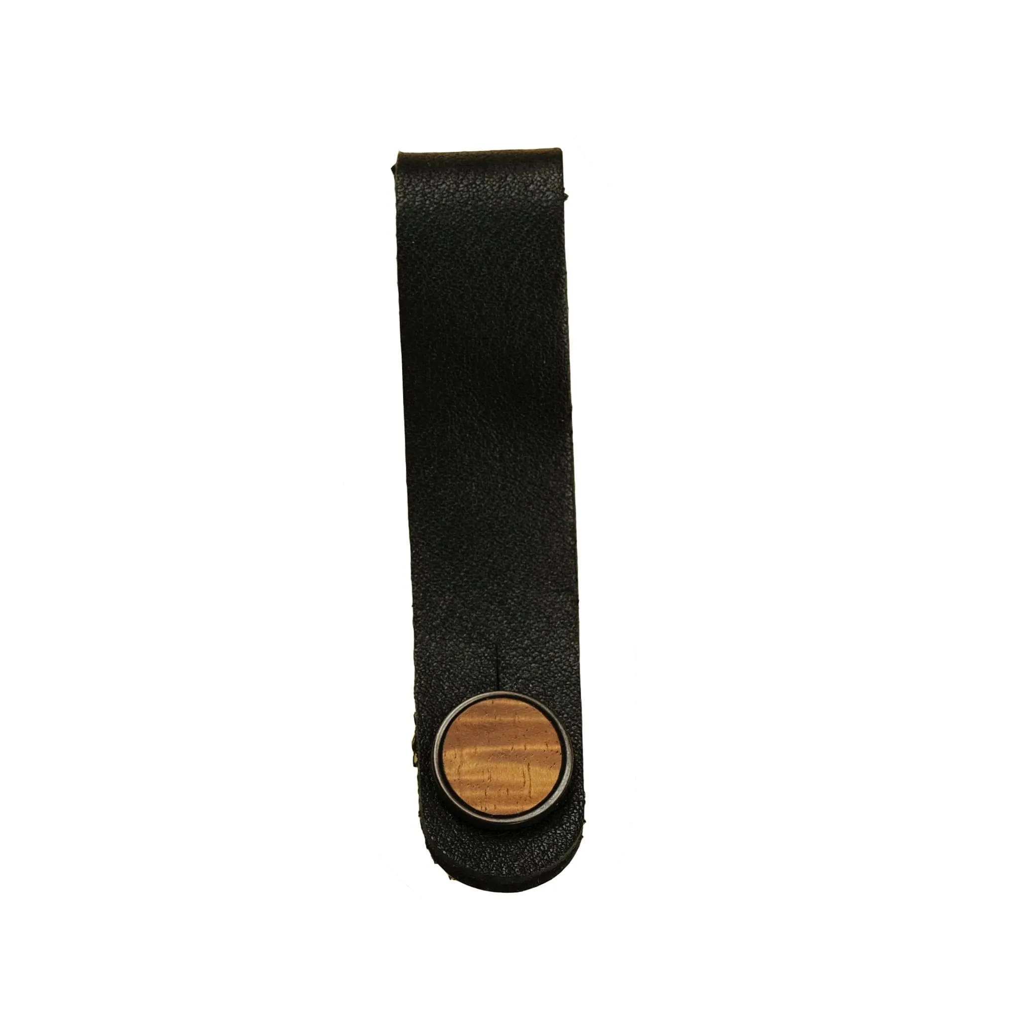 AAA Curly Hawaiian Koa | Leather Strap Tie