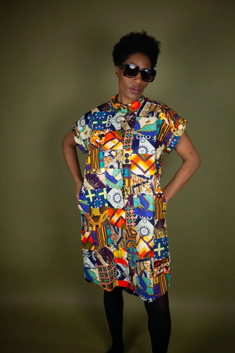 African Dress In Patchwork