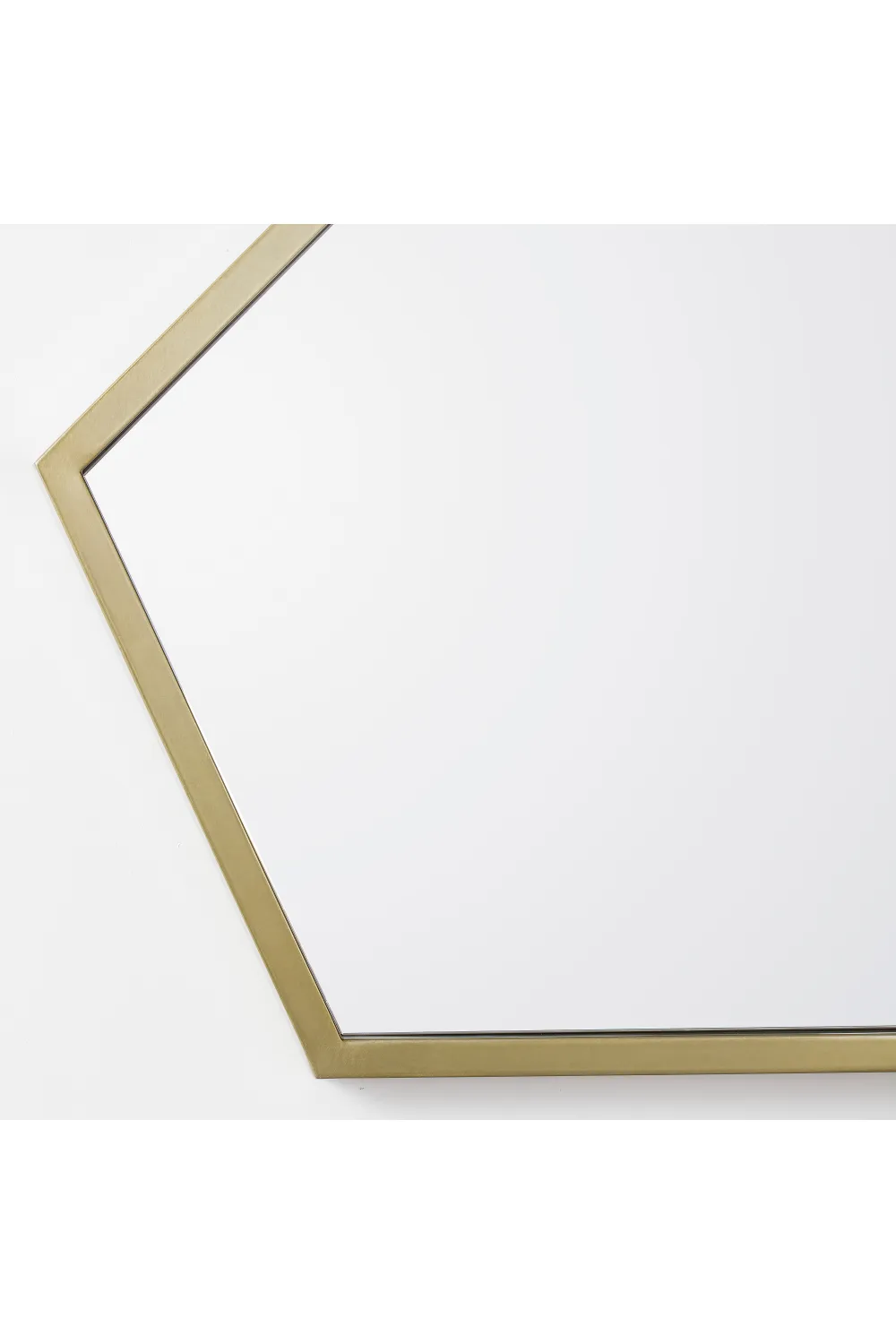 Aged Brass Abstract Wall Mirror | Andrew Martin Elena