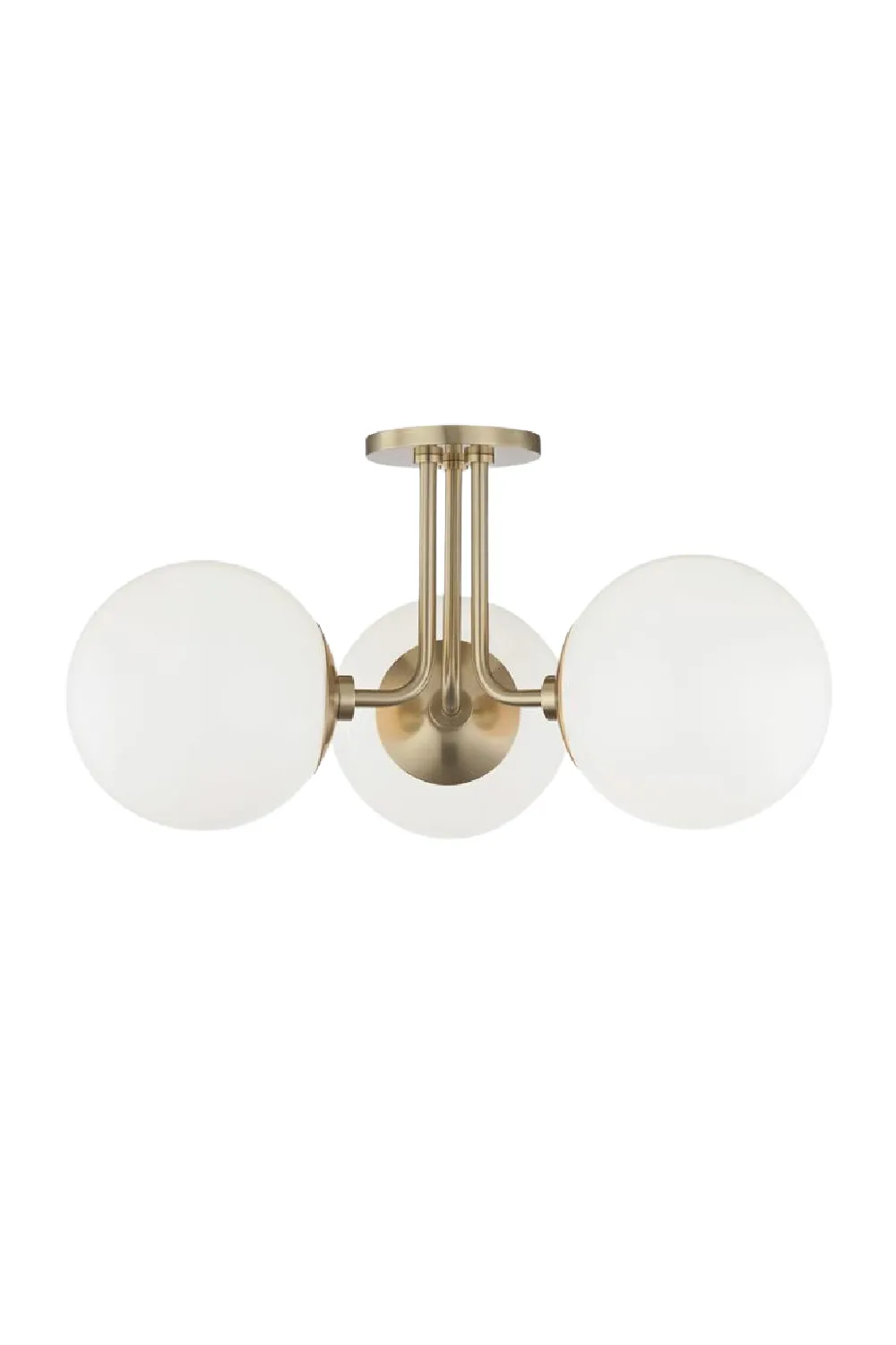 Aged Brass Armed Ceiling Light | Andrew Martin Stella