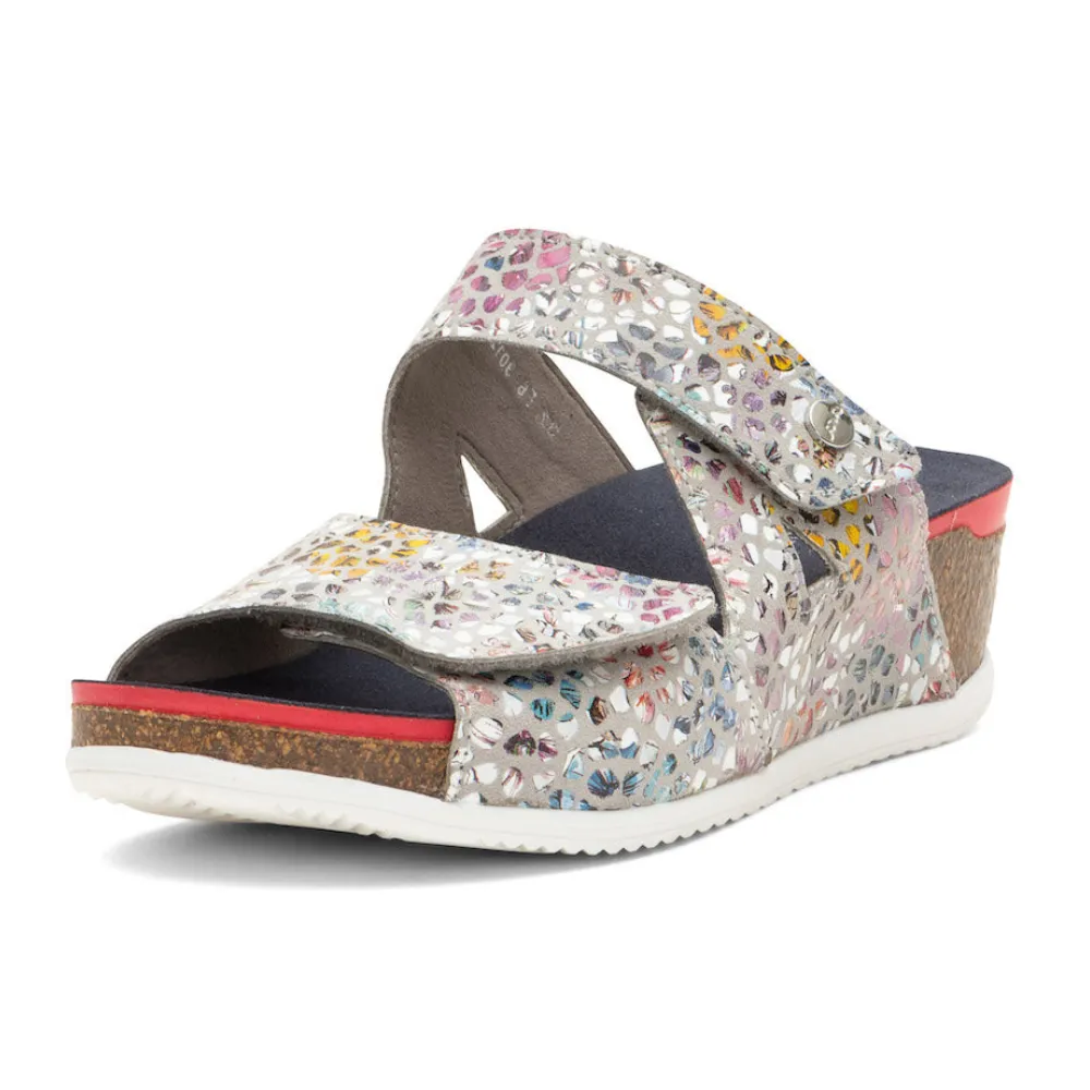 Ara Napa Stone-Multi Konfetti Wedge Slide Sandal (Women's)