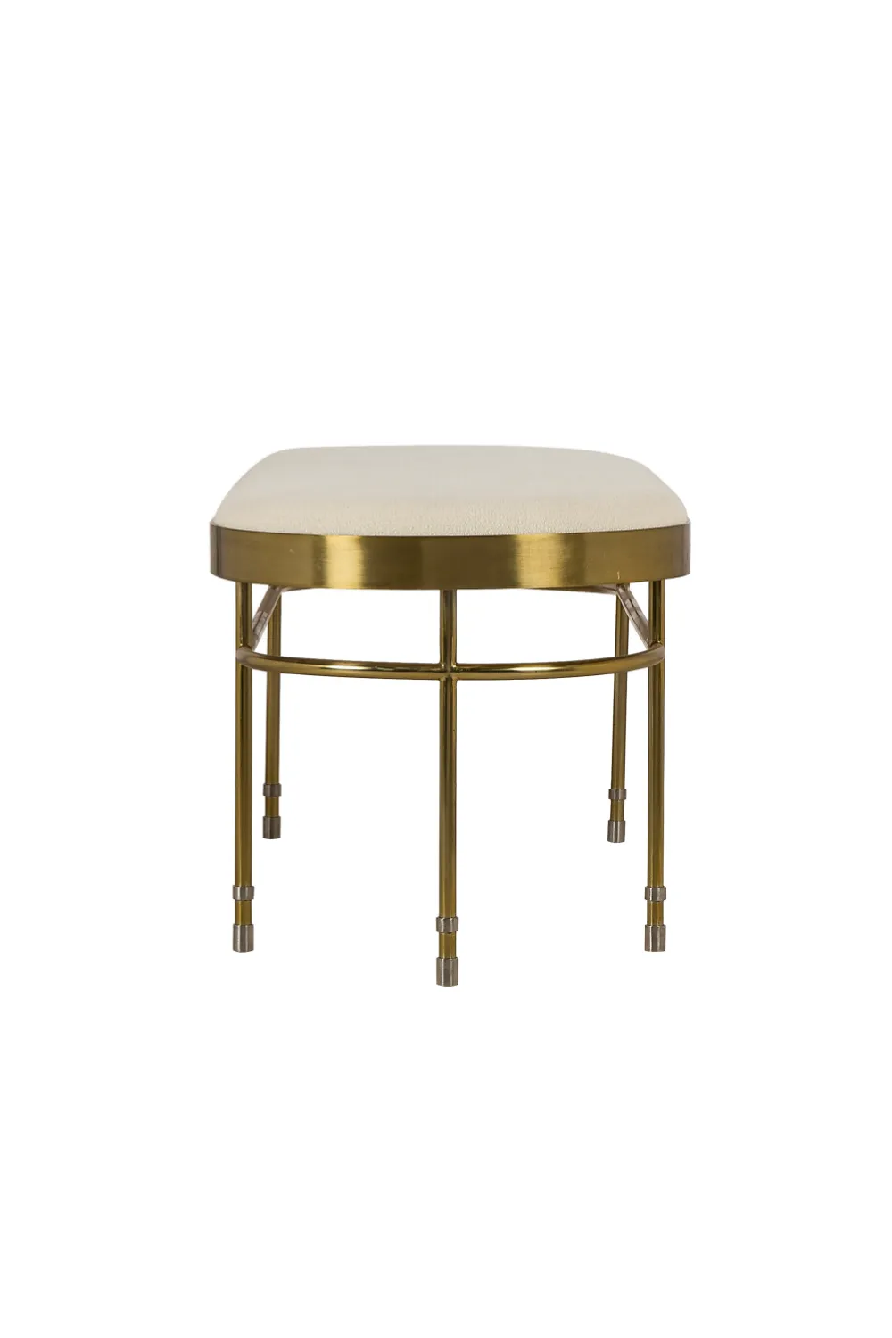 Art Deco Brass Bench | Andrew Martin Lozenge