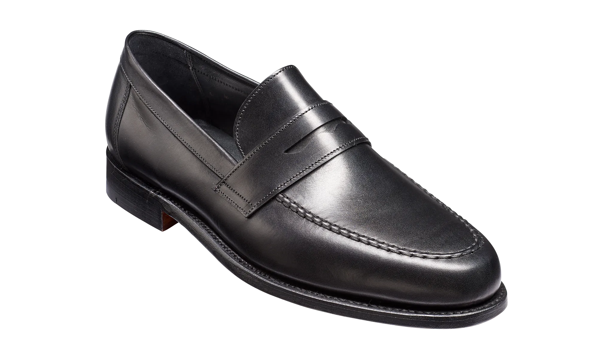 Barker Jevington Loafer Shoes - Black Calf - Ready To Deliver