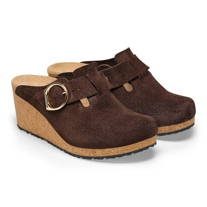 Birkenstock Fanny Ring-Buckle Suede Leather Roast Women's