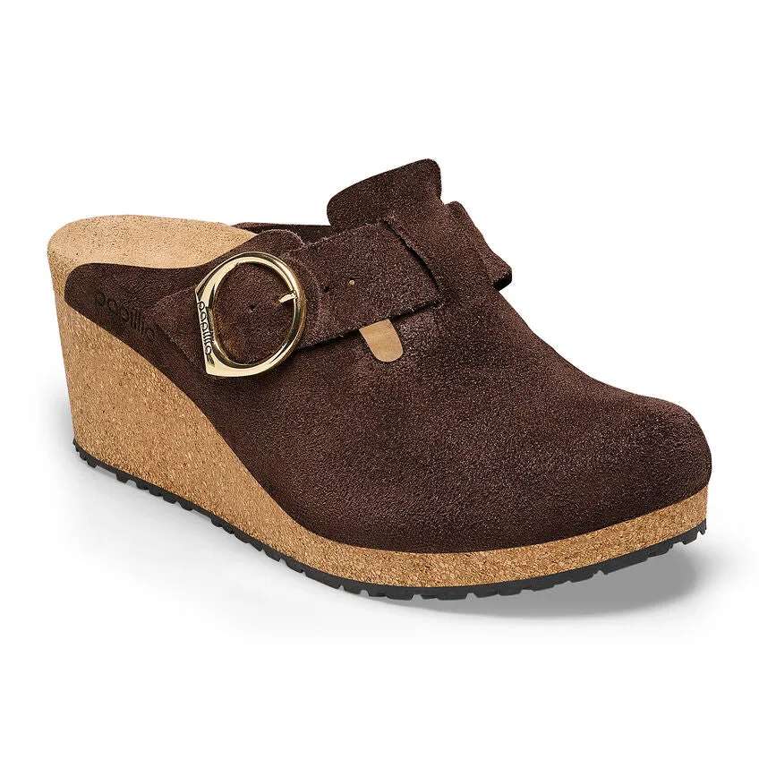 Birkenstock Fanny Ring-Buckle Suede Leather Roast Women's