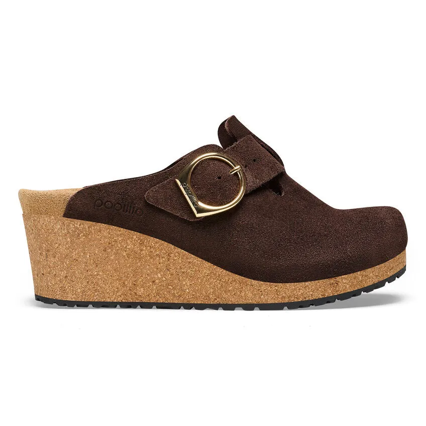 Birkenstock Fanny Ring-Buckle Suede Leather Roast Women's