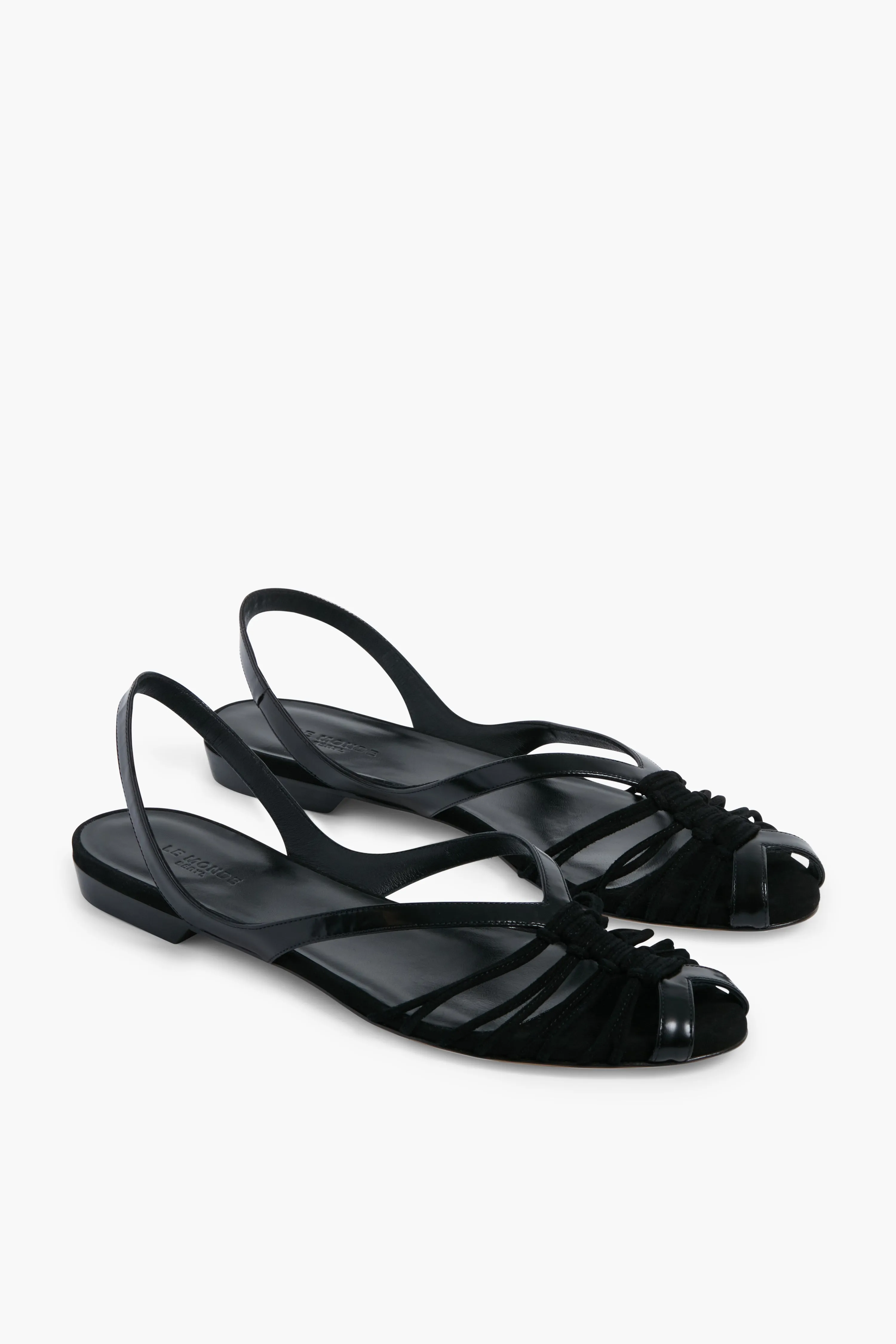 Black Cage Sandals