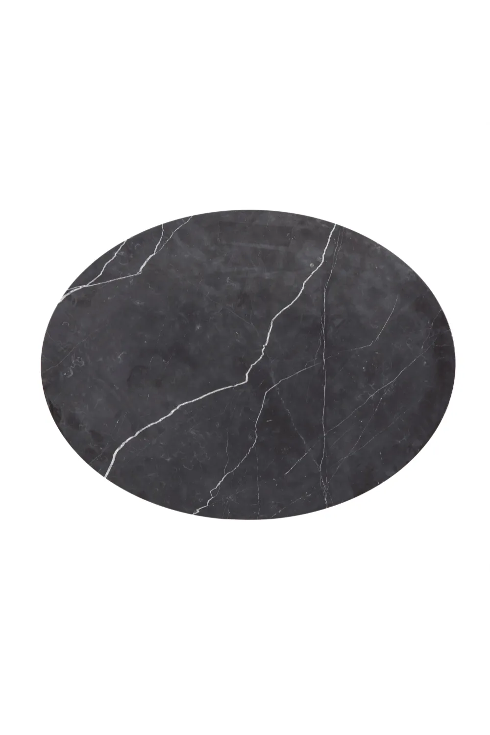 Black Marble Oval Coffee Table | Andrew Martin Georgina