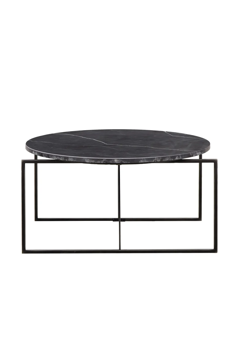 Black Marble Oval Coffee Table | Andrew Martin Georgina