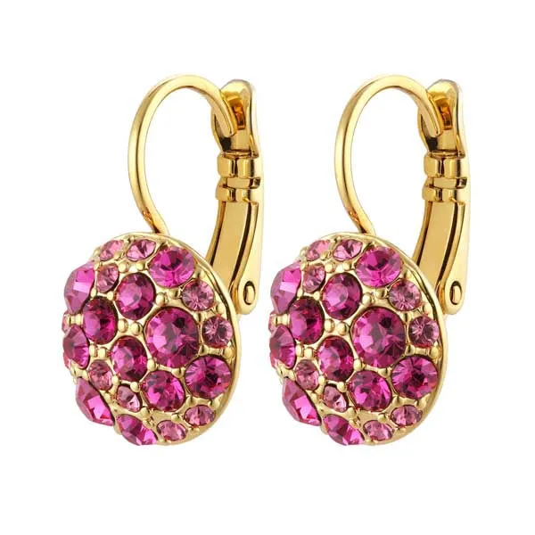 BLOST SHINY GOLD PINK EARRINGS