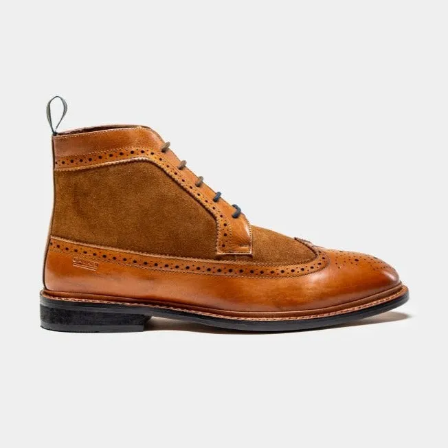 Bosworth Tan Brogue Boots