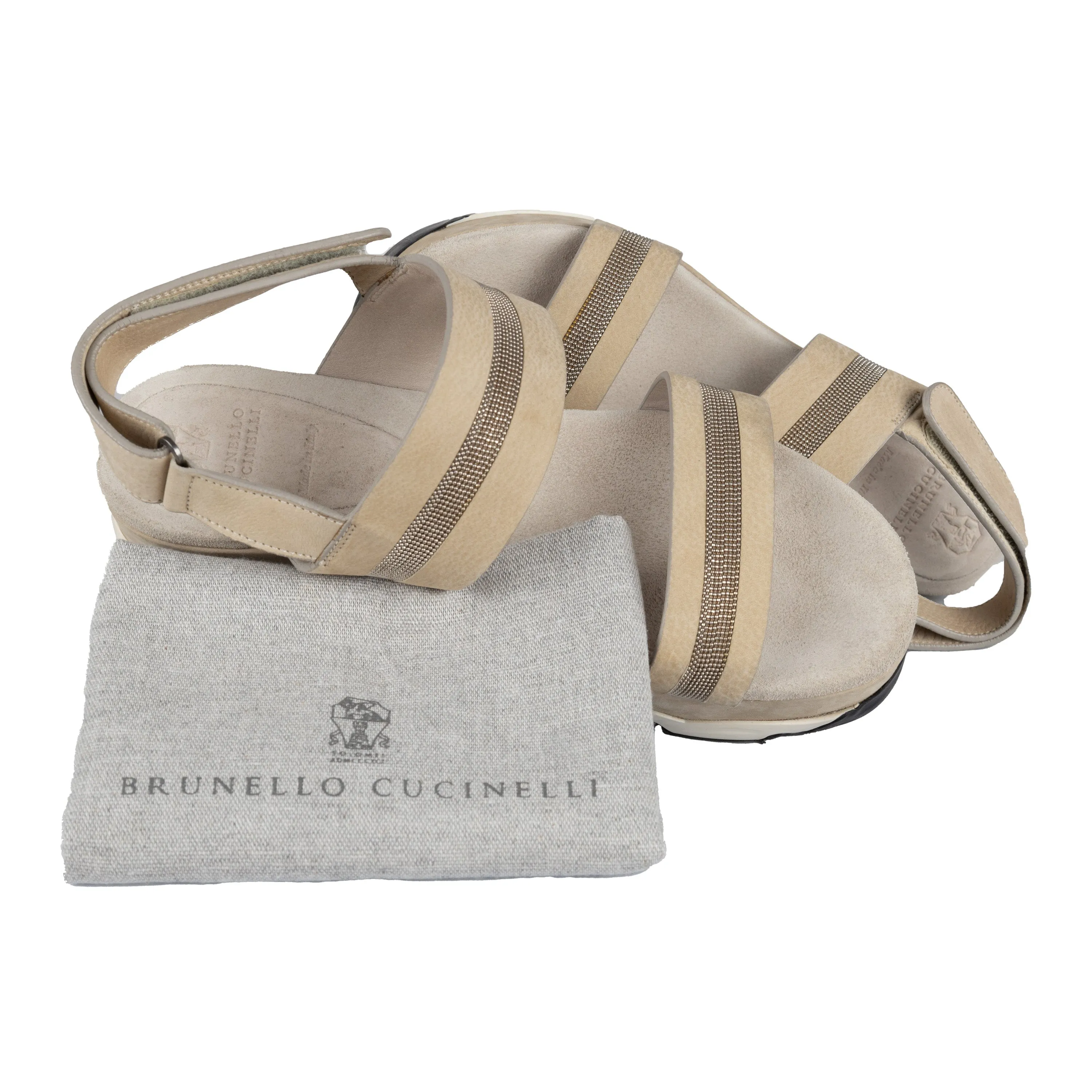 Brunello Cucinelli Wedge Sandals with Straps - '10s