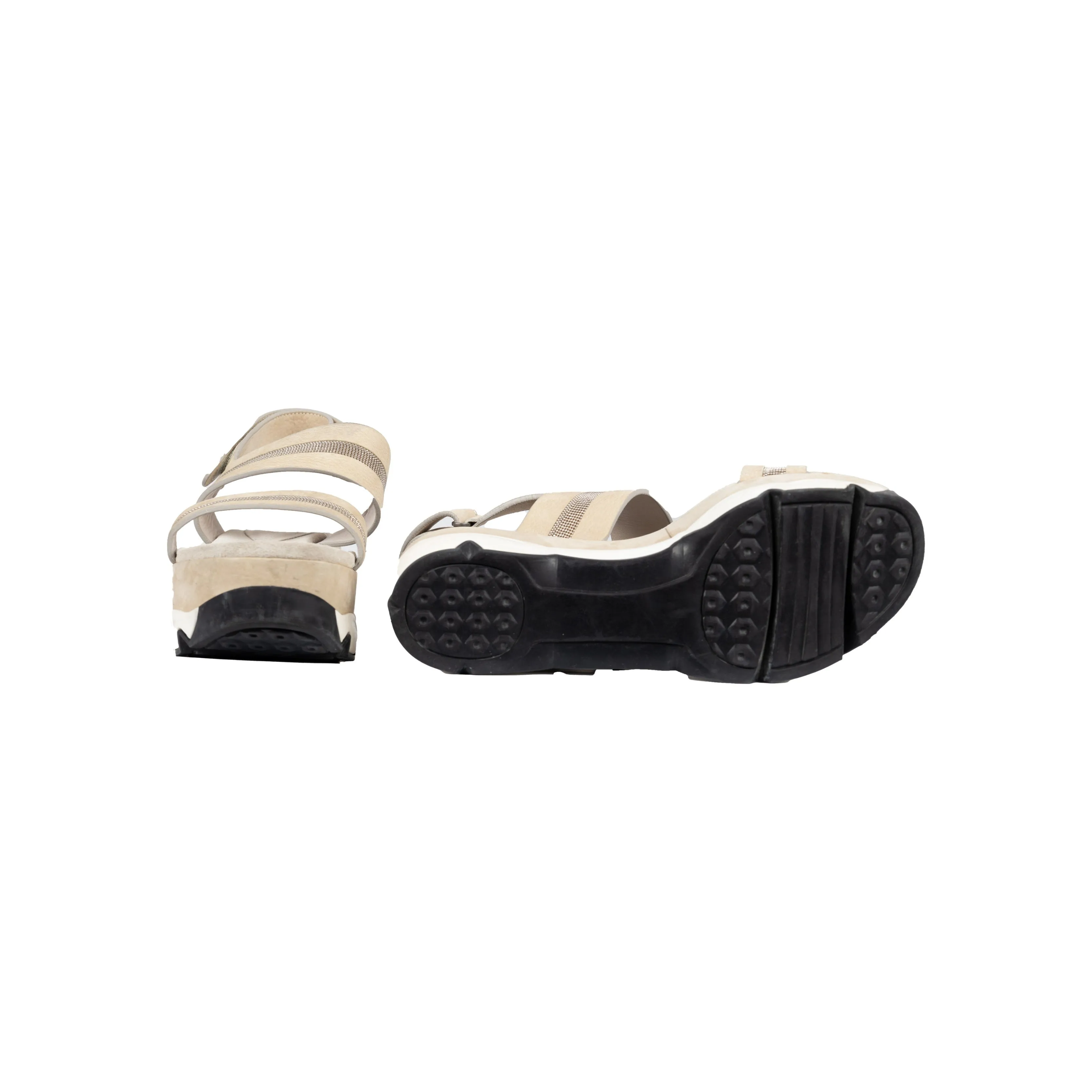 Brunello Cucinelli Wedge Sandals with Straps - '10s