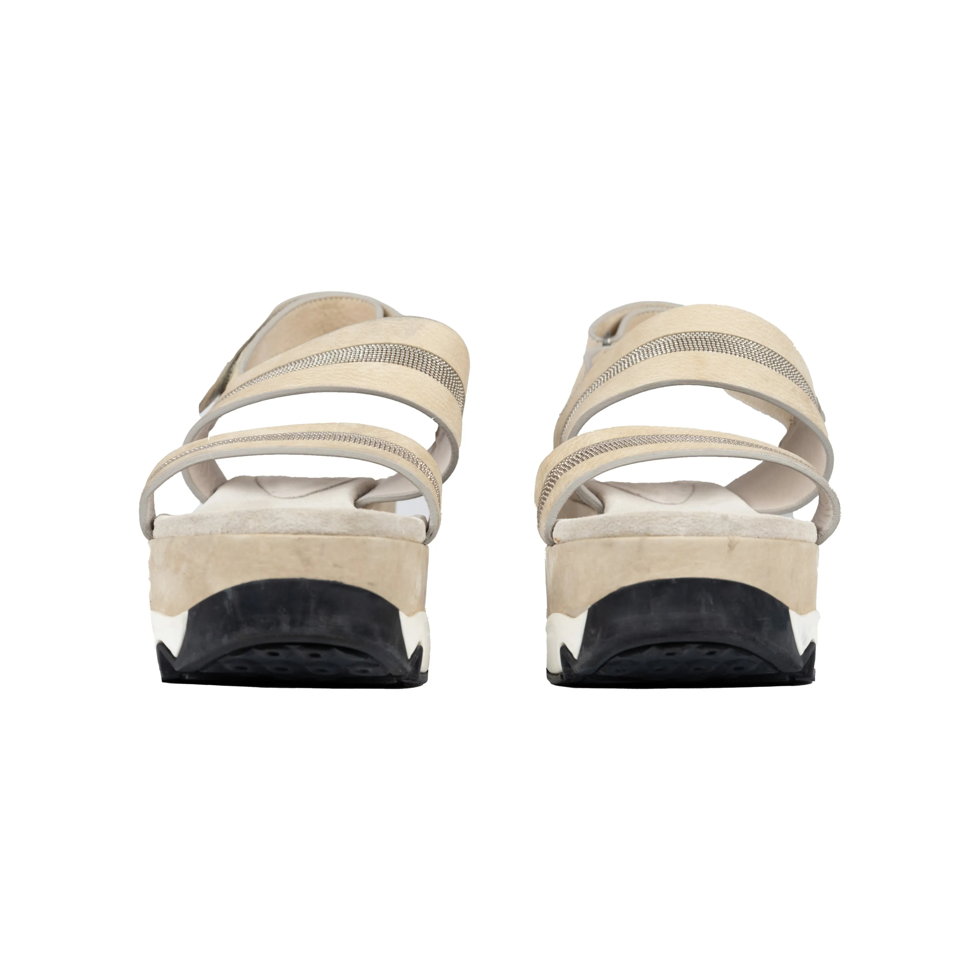 Brunello Cucinelli Wedge Sandals with Straps - '10s