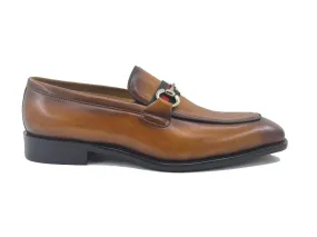 Burnished Calfskin Slip-On Loafer