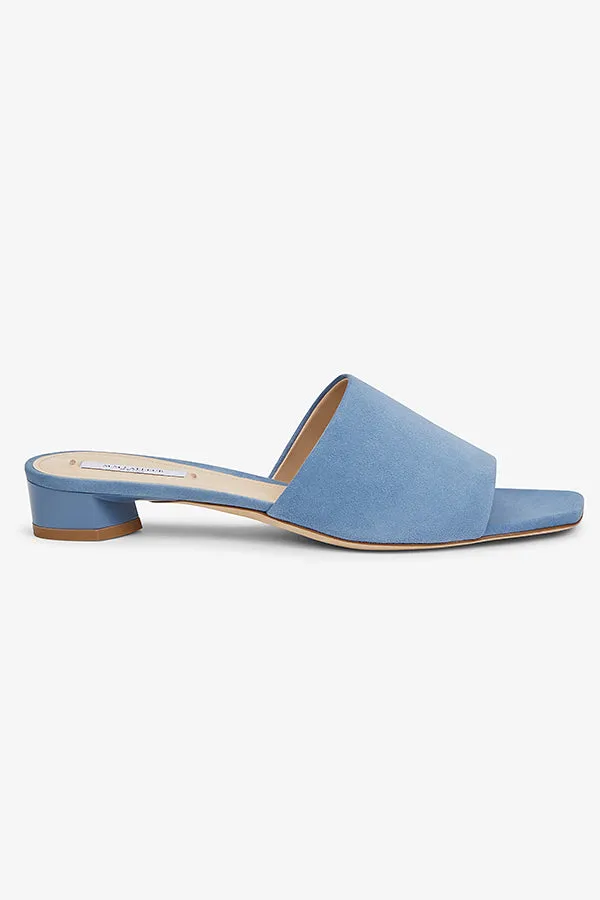 Carter Slide - Suede :: Sky Blue