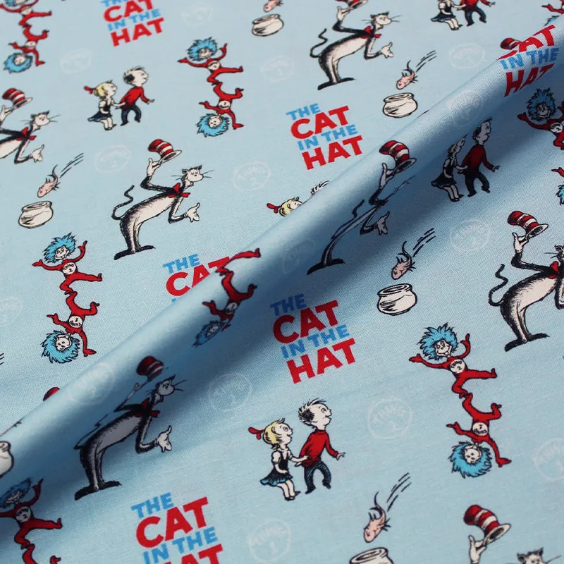 Cat in the Hat Craft Cotton - Blue