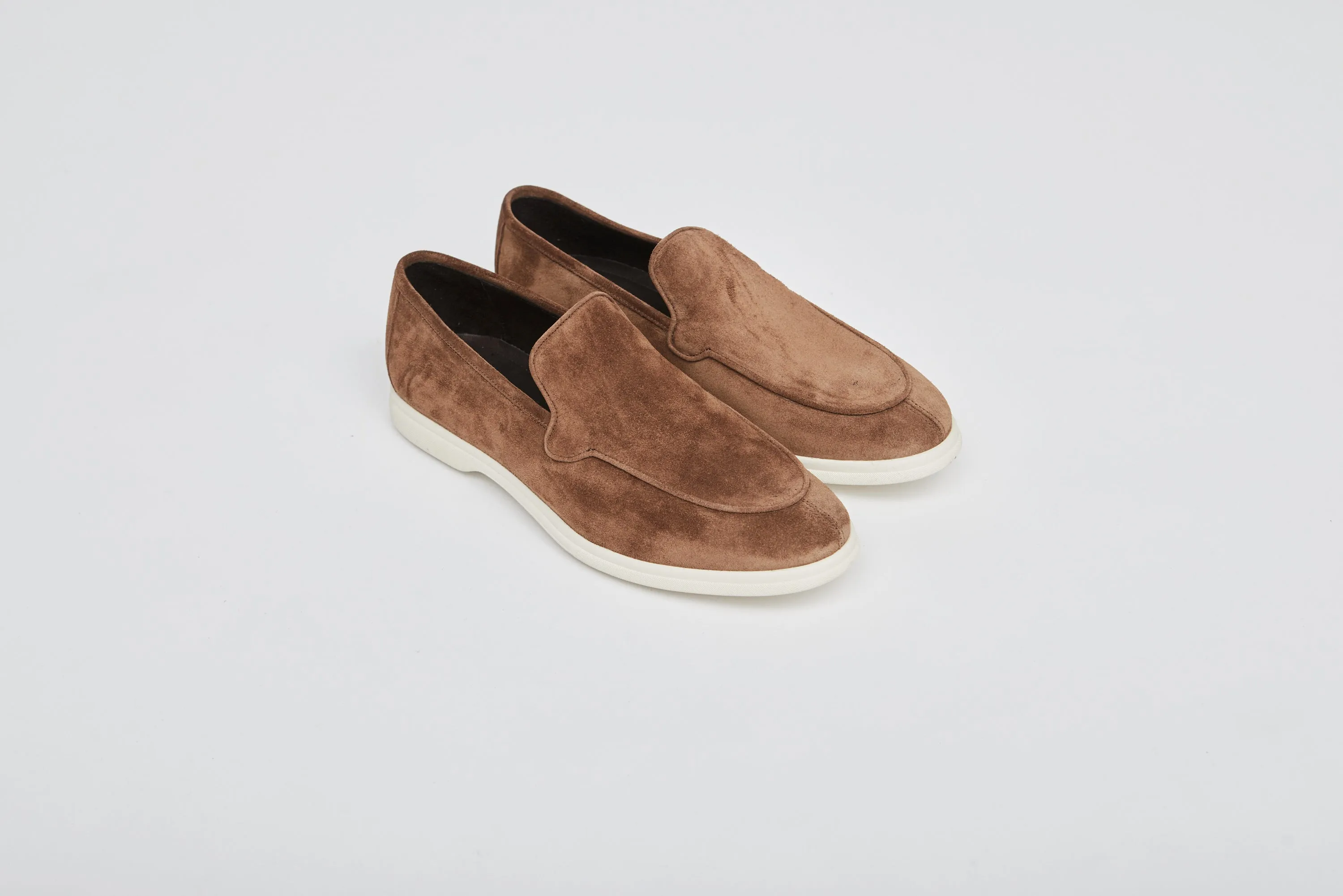 Chocolate Brown Suede City Loafer