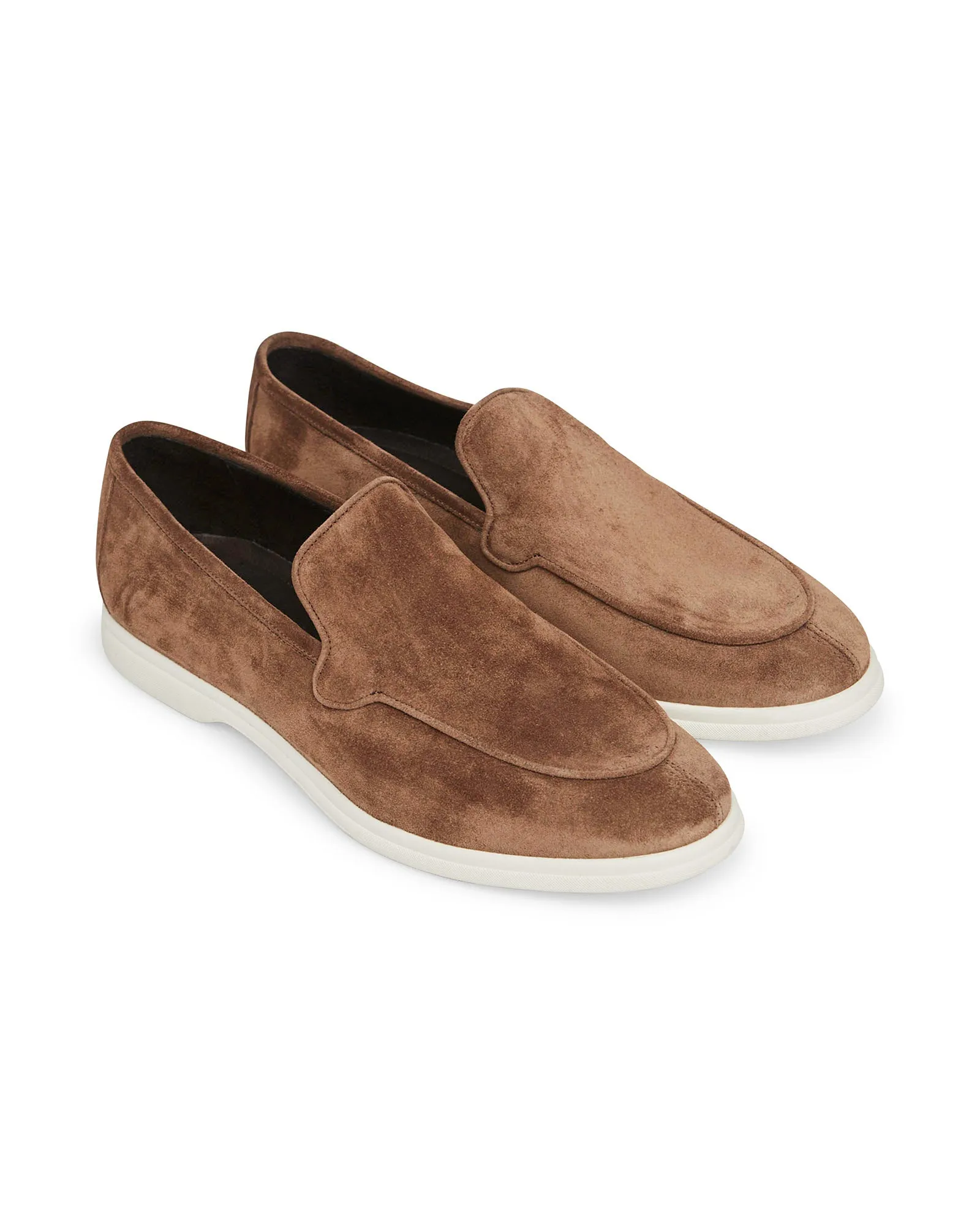 Chocolate Brown Suede City Loafer