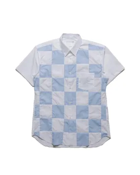 Comme des Garçons SHIRT Patchwork Check Shirt White/Blue