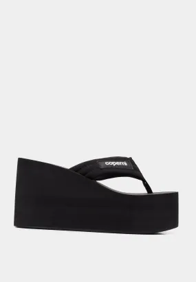 Coperni Branded Wedge Sandal Black