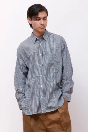 Cotton Check Shirt Grey