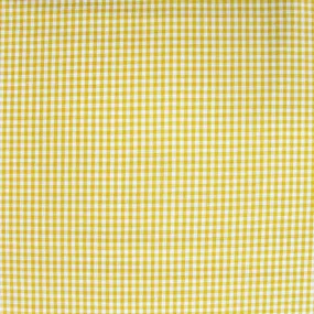 Dressmaking Cotton - Mini Gingham - Sunshine Yellow and White