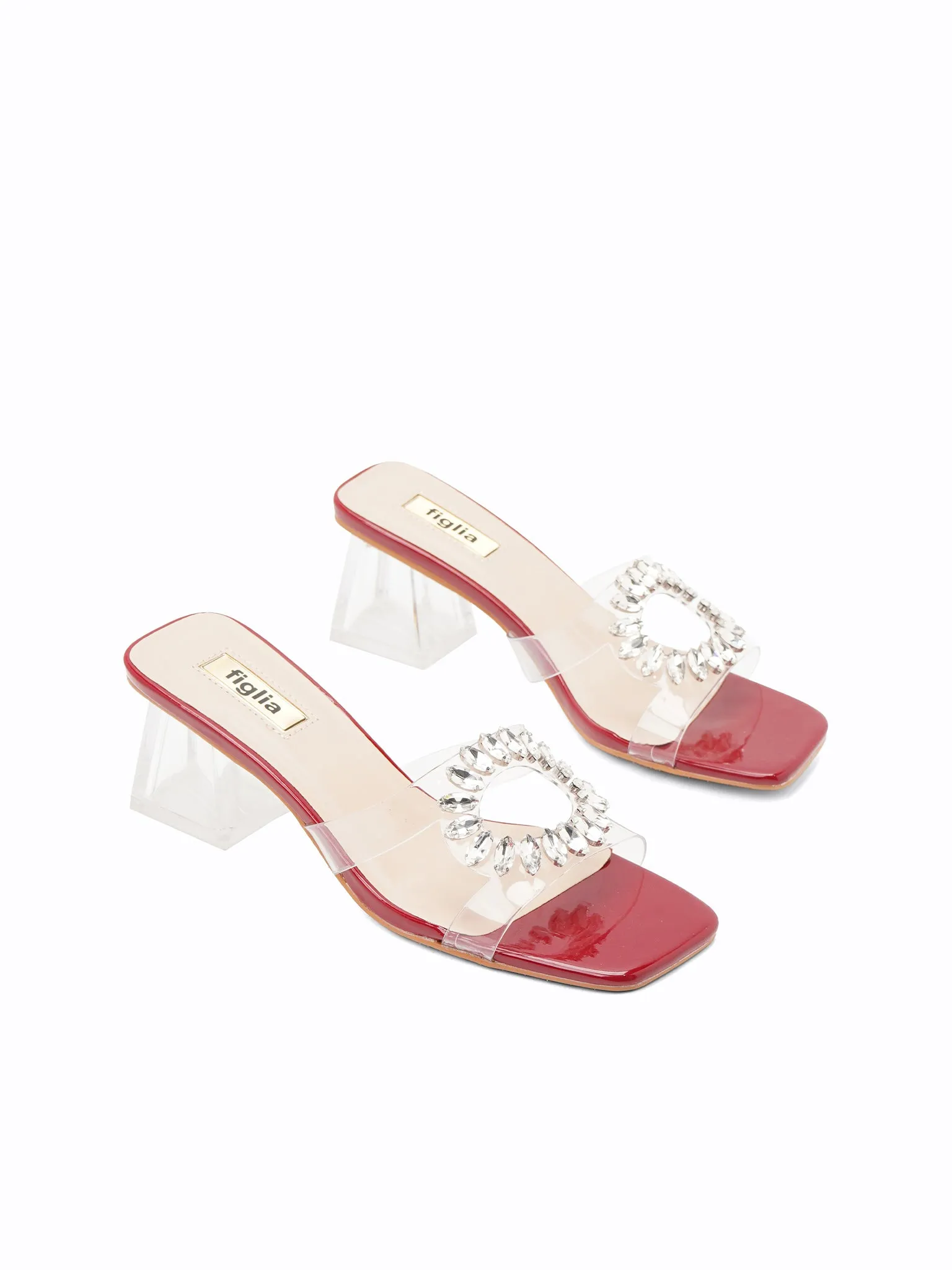 Garnet Heel Slides