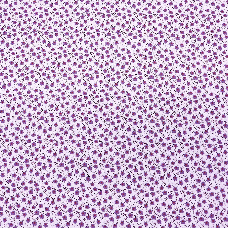 Great Value - Wide Width Floral Cotton - Fried Egg Flower - Purple