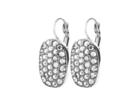 JASMINE SHINY SILVER CRYSTAL EARRINGS