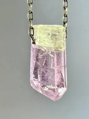 Kunzite Crystal Necklace