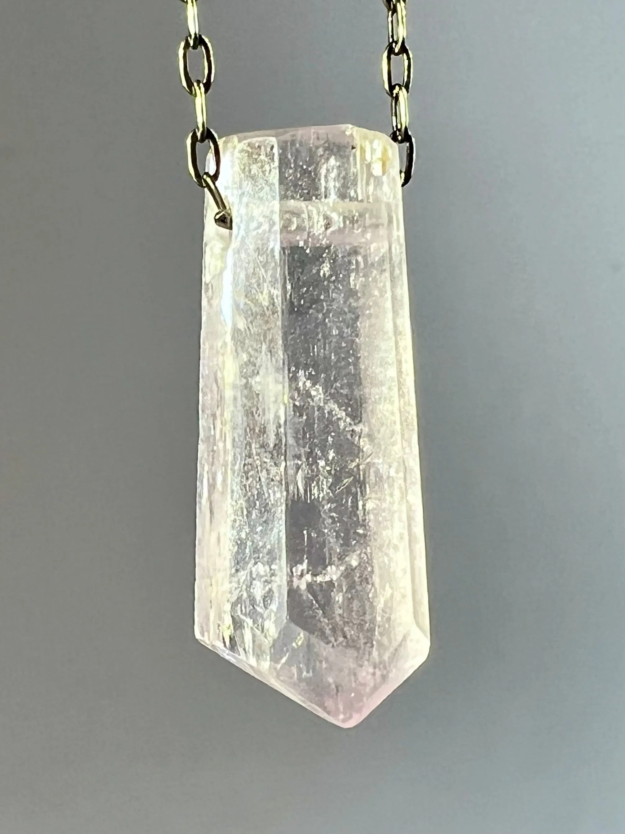 Kunzite Crystal Necklace