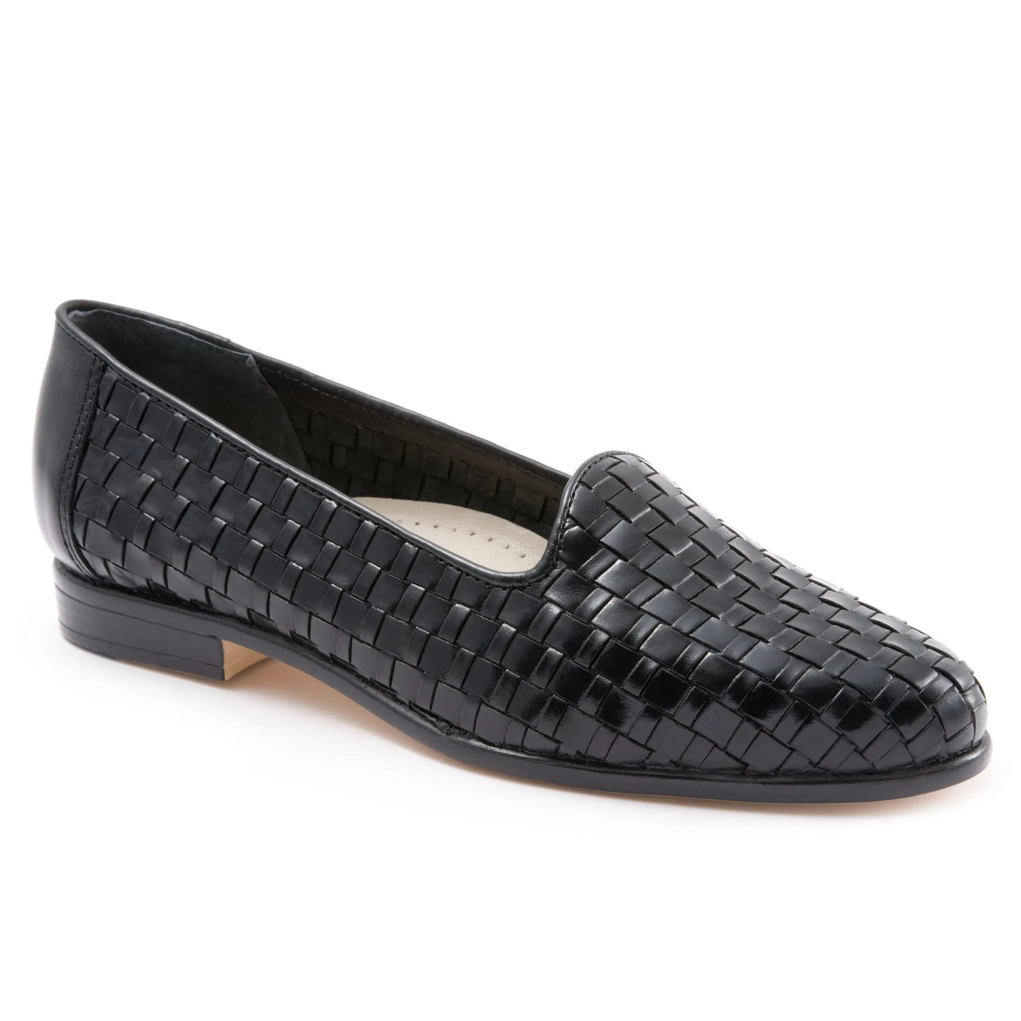 Liz Woven Black Slip-on Shoes