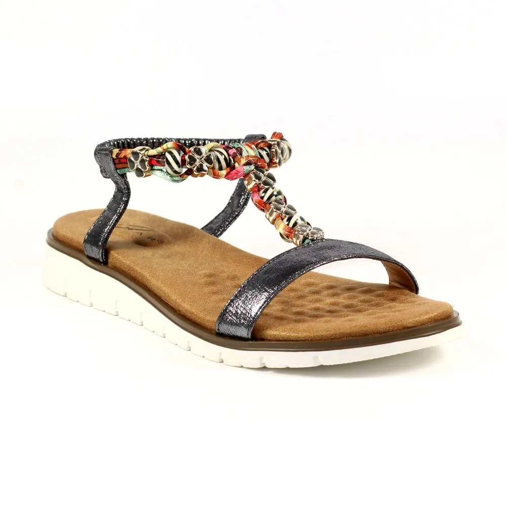 Lunar JLH363 PW - Lunar Tempo Pewter Sandal