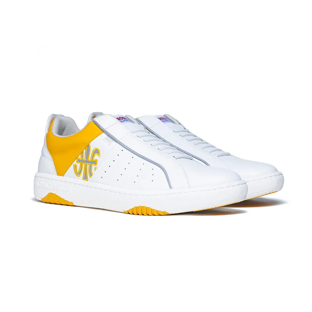 Men's Icon Archer Yellow White Leather Sneakers 06394-003