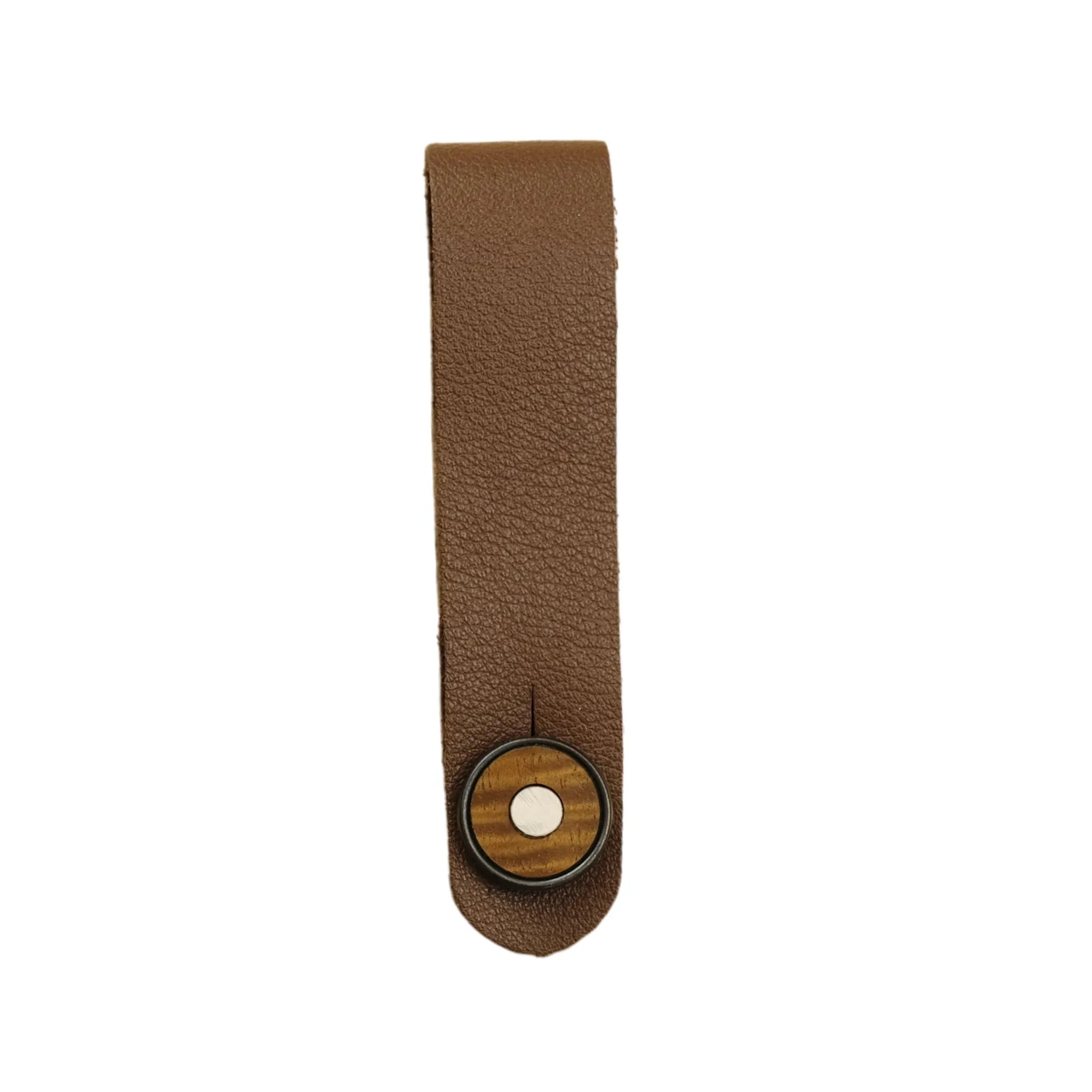 Mother of Pearl & AAA Curly Hawaiian Koa | Leather Strap Tie