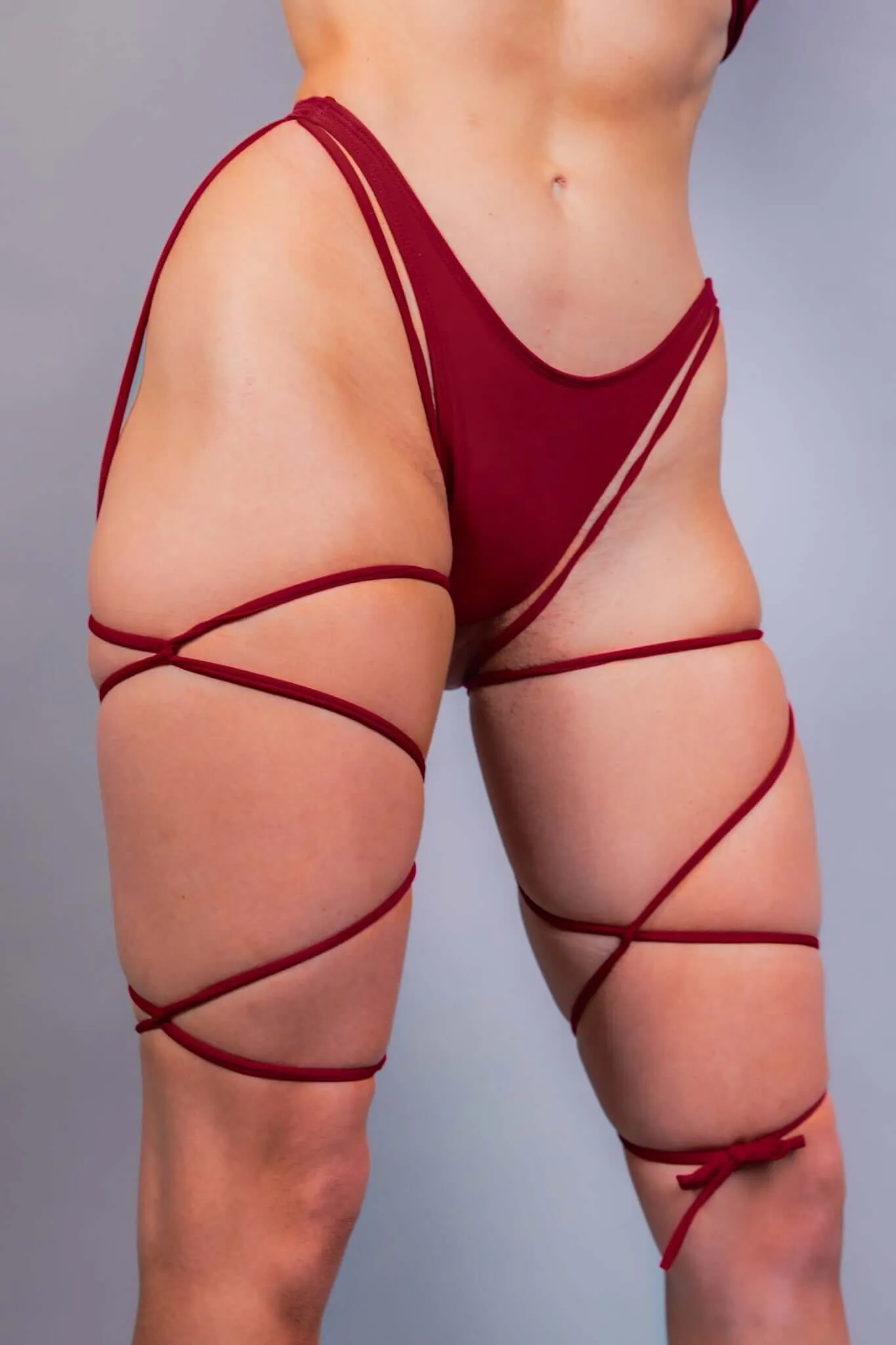 Scarlet Strappy High Hip Bottoms