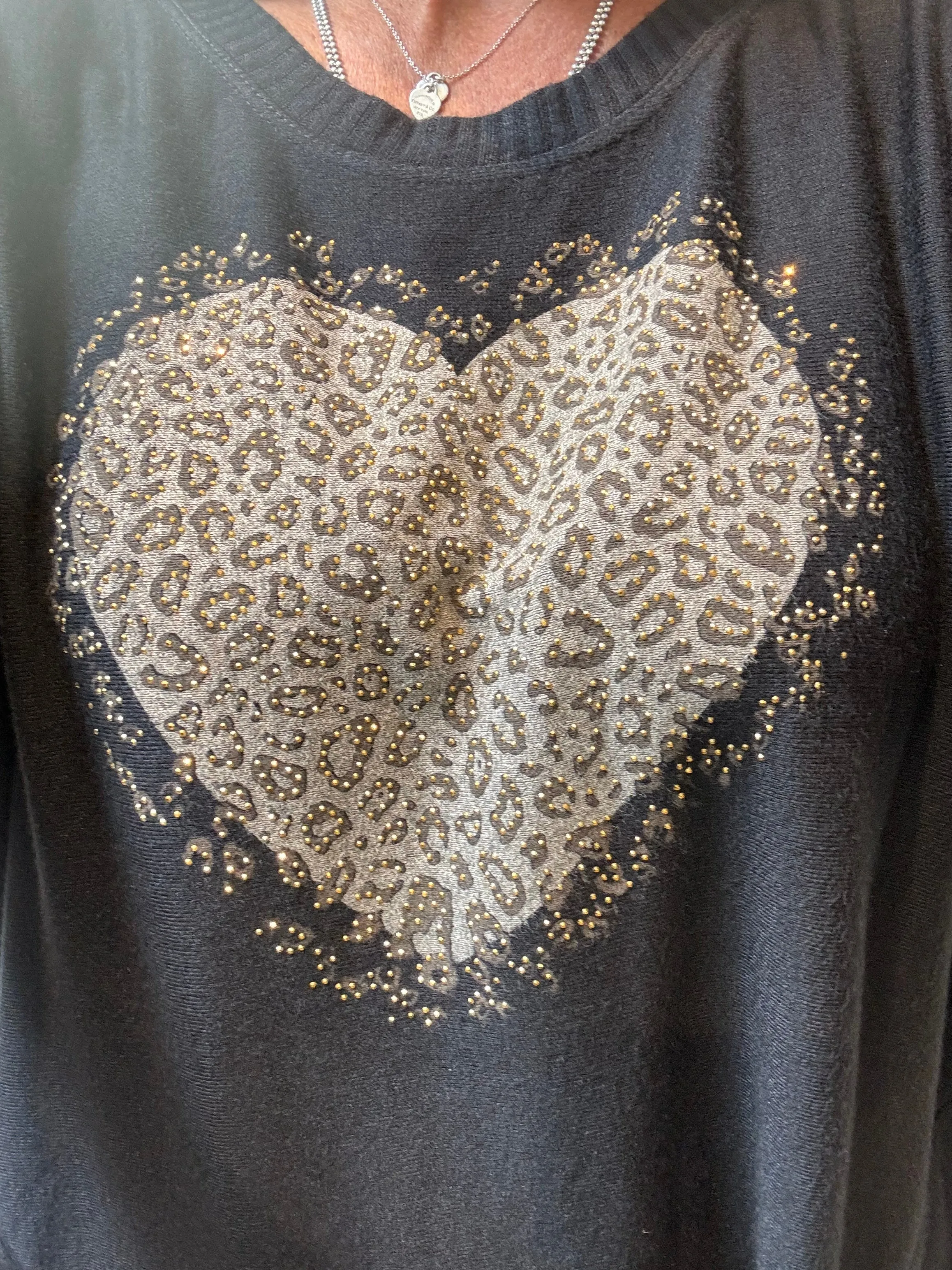 Soft touch heart Jumper