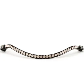 The Classic - Slimline Clear Crystal Rivet Browband