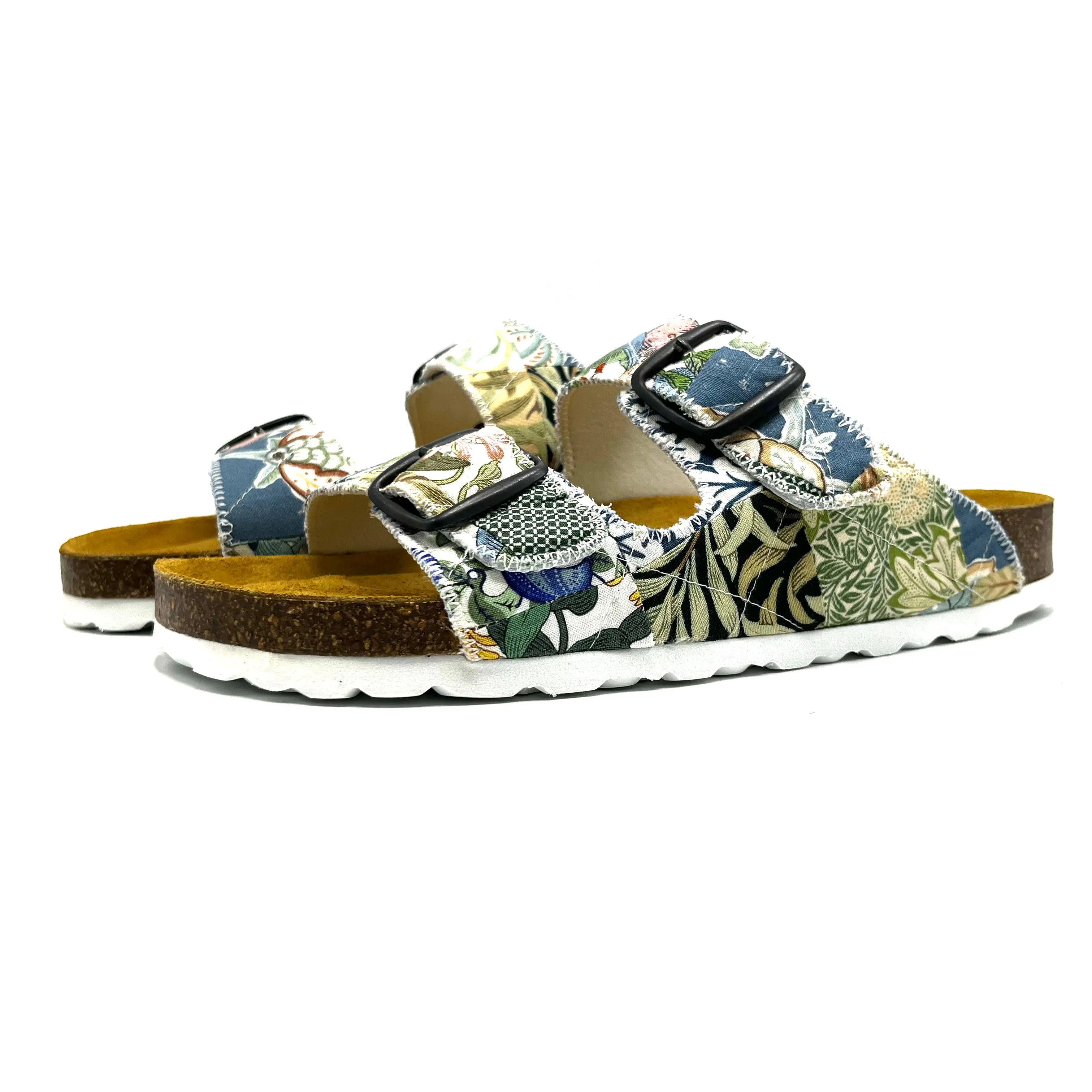 Thora 2-Buckle Sandals | Patchwork Blossom 05 EU40/US10