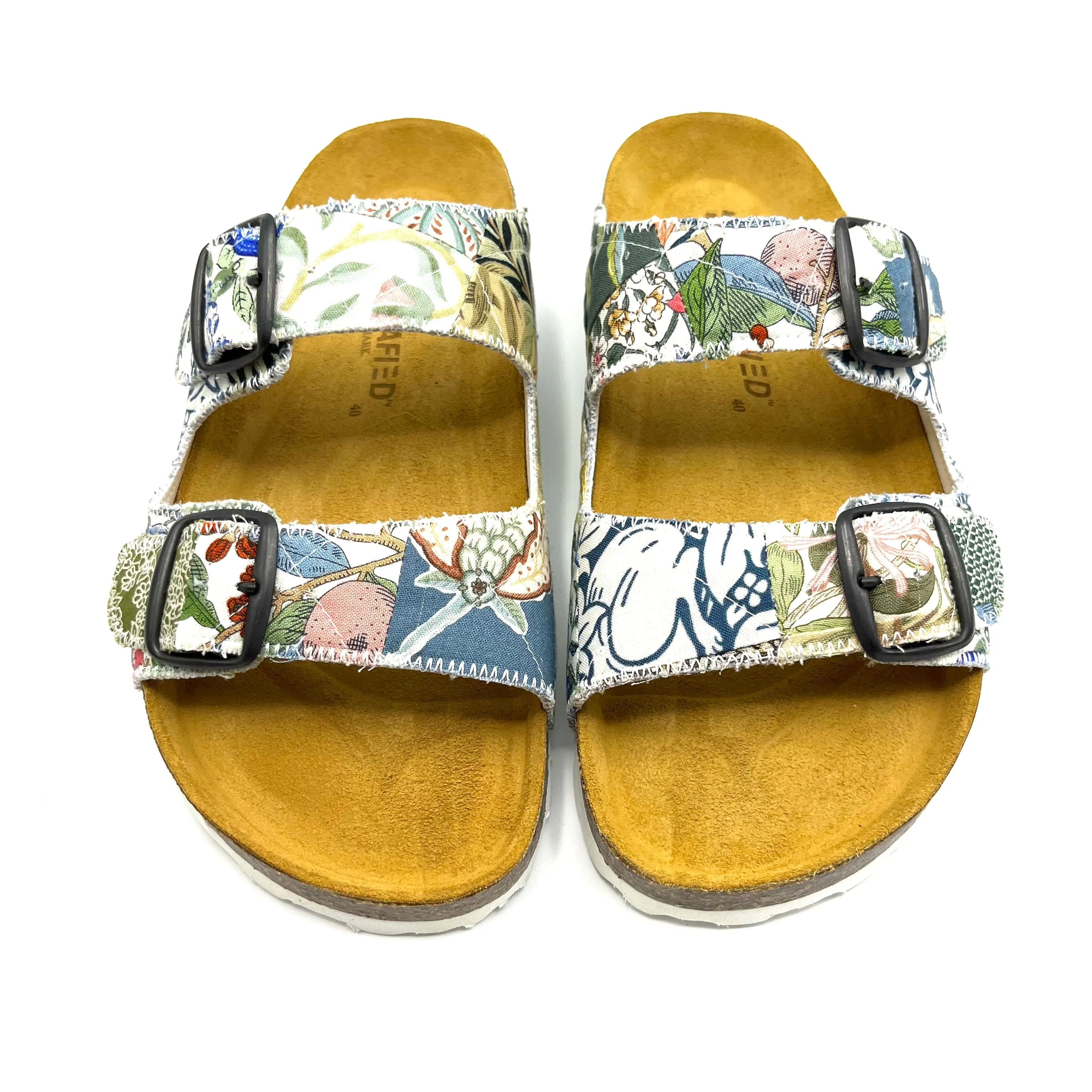 Thora 2-Buckle Sandals | Patchwork Blossom 05 EU40/US10