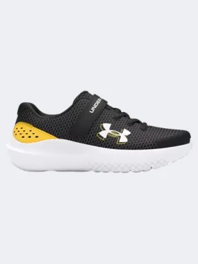 Under Armour Bps Surge 4 Ac Ps-Boys Running Shoes Black/Taxi/White