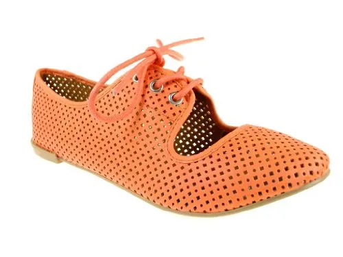 Women's Salya-747 Lace up Perforated Oxfords Shoes